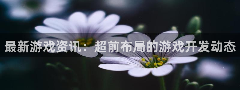 杜邦娱乐app下载：最新游戏资讯：超前布局的游戏开发动态